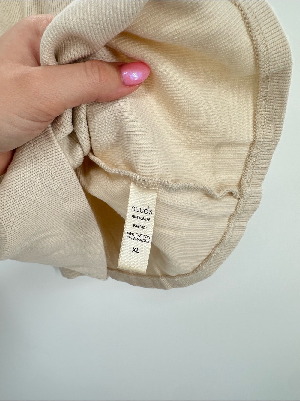 Nuuds Essential Rib Tank Top Size XL - Picture 7 of 9